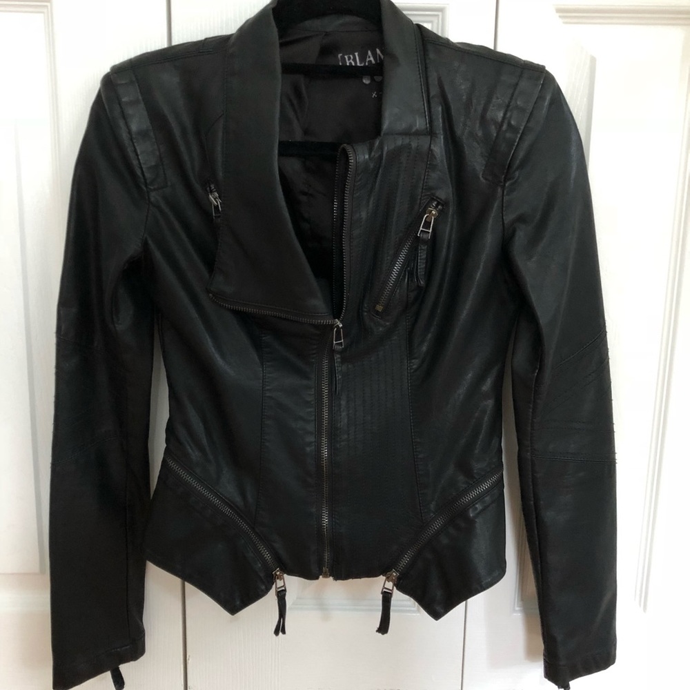 BlankNYC Faux Leather Jacket - Womens XS Black